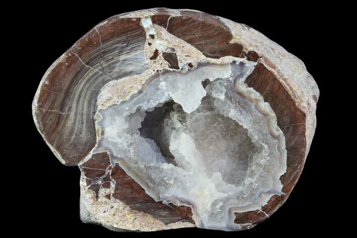 Crystal Filled Dugway Geode (Polished Half) #121672